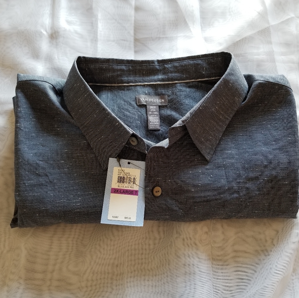 New Men's Short Sleeve Button Shirt